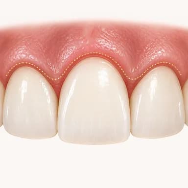 Ilustração de gengivoplastia